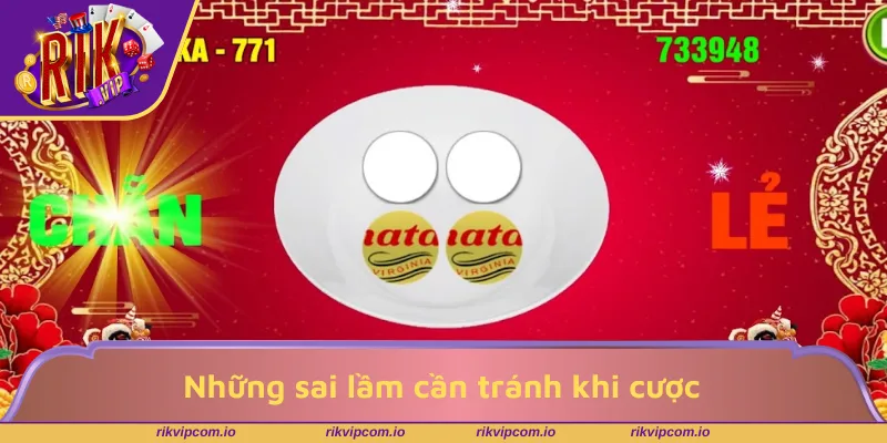 Những sai lầm cần tránh khi cược